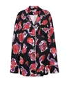 Marni Floral Print Button-up Shirt In Black