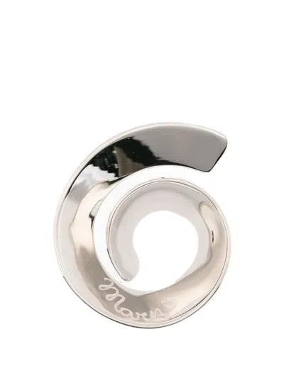 Marni Spiral Earrings In Silver