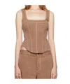 Marni Square Collar Vest In Nude