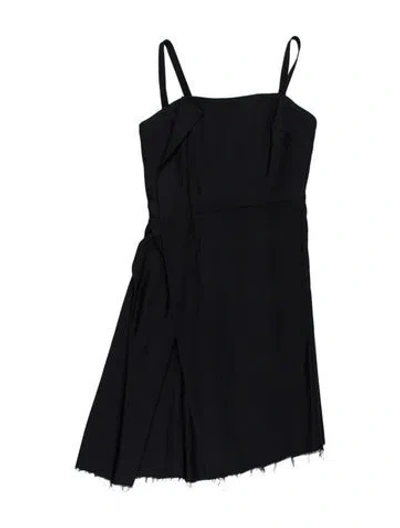 Pre-owned Marni Square Neckline Mini Dress In Blue