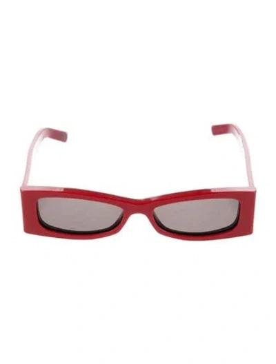 Pre-owned Marni Square Tinted Sunglasses In Red