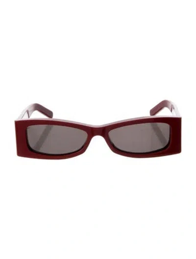 Pre-owned Marni Square Tinted Sunglasses In Red