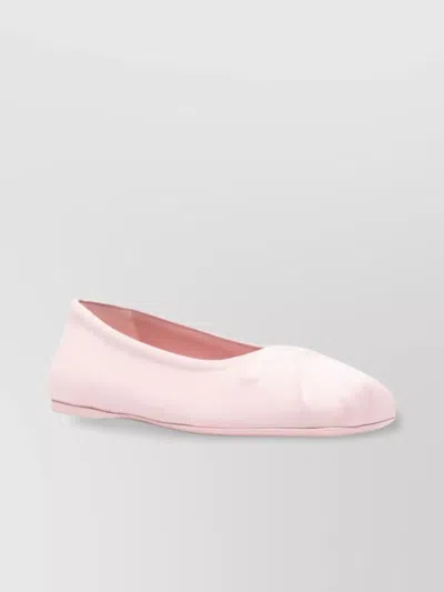 Marni Square Toe Ballerina Shoes With Bow Detail In Multicolor