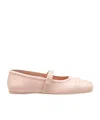Marni Mary Jane Shoes In Leather With Embossed Bow In Nude