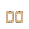 Marni Square-frame Diamond Earring In White