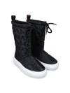 Marni Star Quilted Boots In Black