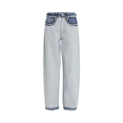 Pre-owned Marni Stone Washed Denim 5 Pocket Pants 'azure' | Blue | Women's Size 42