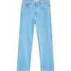 Marni Stonewashed Oragnic Cotton Wide Leg Jeans In Cobalt