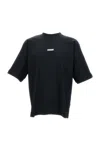 Marni Straight Cut Cotton T-shirt With Crew Neck In Black