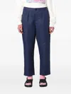 Marni Straight-fit Trousers In Blue