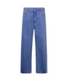 Marni Straight Leg Organic Denim Jeans In Blue