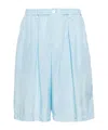 Marni Straight-leg Bermuda Shorts In Blue