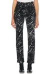 Marni Crayon Flock Stretch Denim Jeans In Black