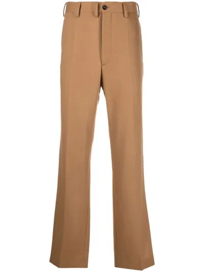 Marni Straight-leg Chino Trousers In Brown
