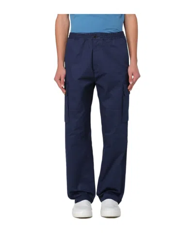 Marni Straight-leg Cotton Cargo Trousers In Black