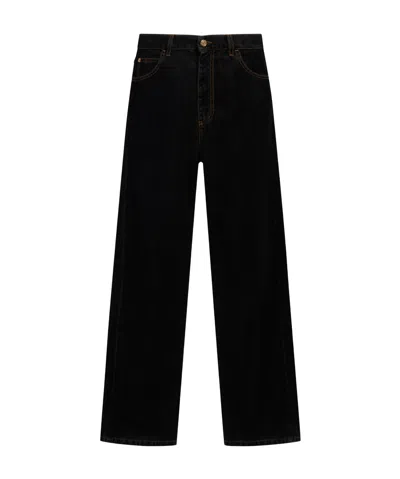 Marni Straight-leg Cotton Jeans In Black