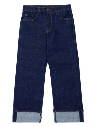 Marni Kids' Straight-leg Cotton Jeans In Blue