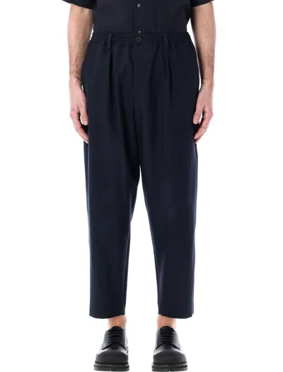 Marni Tropical Wool Cropped Pants In In Blue