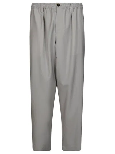 Marni Straight Leg Cropped Trousers In Grey