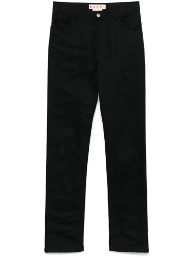 Marni Straight-leg Jeans In Black