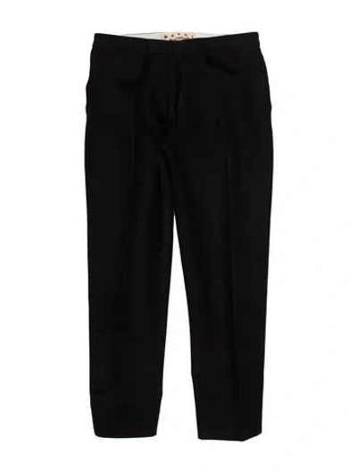 Pre-owned Marni Straight Leg Pants In Black
