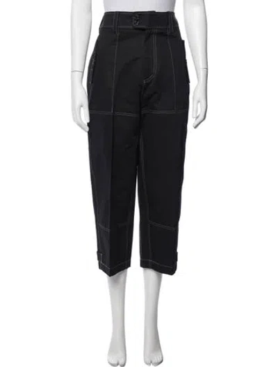 Pre-owned Marni Straight Leg Pants In Black