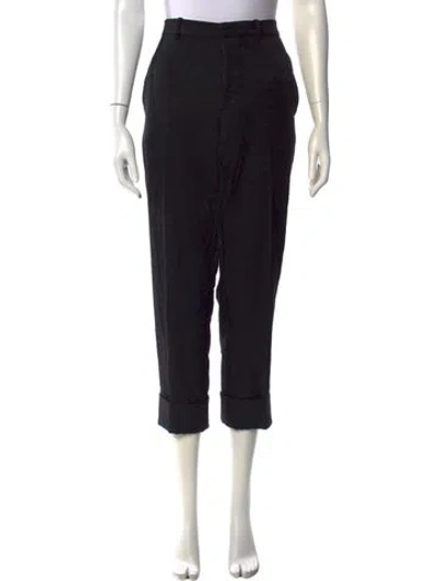 Pre-owned Marni Straight Leg Pants In Black