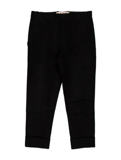Pre-owned Marni Straight Leg Pants In Black