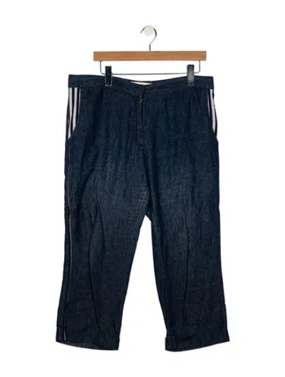 Pre-owned Marni Straight Leg Pants In Blue