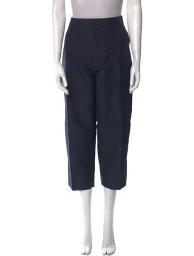 Pre-owned Marni Straight Leg Pants In Blue