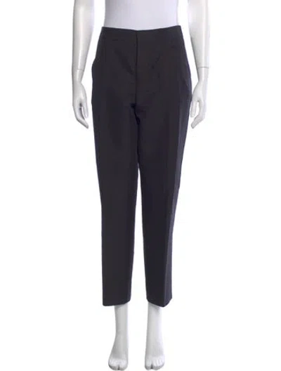 Pre-owned Marni Straight Leg Pants In Blue