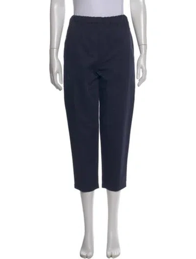 Pre-owned Marni Straight Leg Pants In Blue