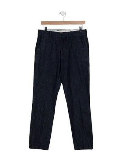 Pre-owned Marni Straight Leg Pants In Blue