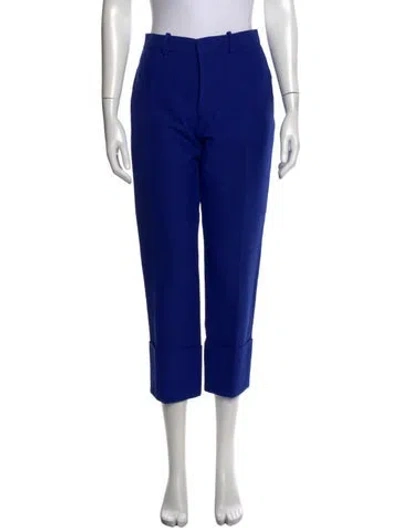 Pre-owned Marni Straight Leg Pants In Blue