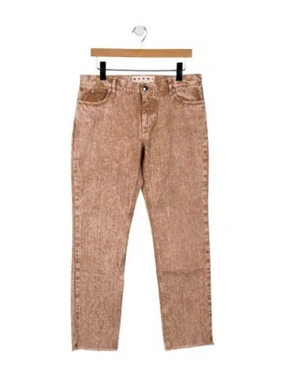 Pre-owned Marni Straight Leg Pants W/ Tags In Neutral