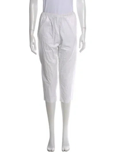 Pre-owned Marni Straight Leg Pants In White