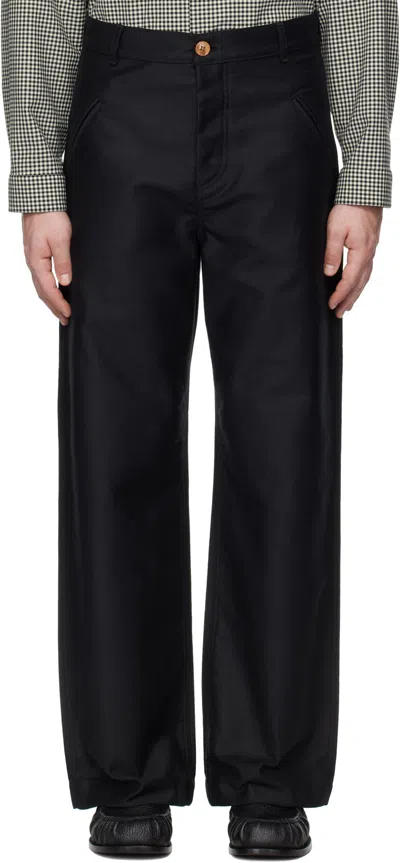 Marni Straight-leg Trousers In Black