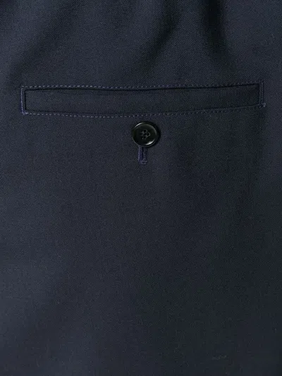 Marni Straight-leg Trousers With Buttoned Waistband And Subtle Welt Pocket In Black
