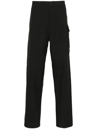 Marni Man Pants Midnight Blue Size 38 Virgin Wool In Black