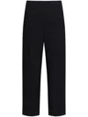 Marni Trousers With Belt Loops And Elastic Waistband In Black
