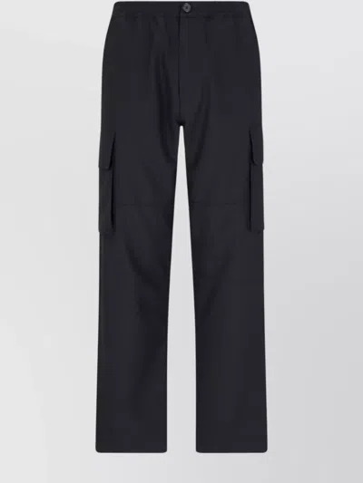MARNI STRAIGHT TROUSERS ELASTIC WAISTBAND SIDE CARGO
