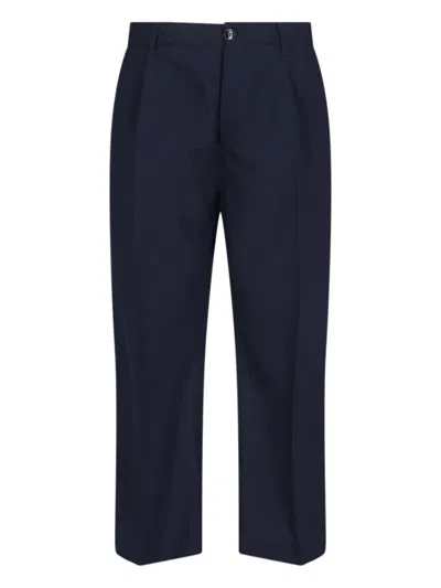 Marni Straight Trousers – Navy Blue