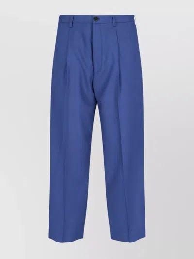 Marni Straight Trousers With Back Pocket And Belt Loops