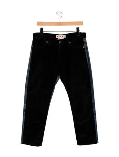 Pre-owned Marni Straight-leg Jeans In Black