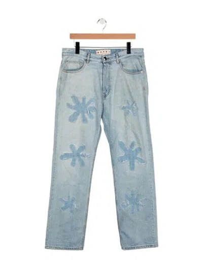 Pre-owned Marni Straight-leg Jeans In Blue