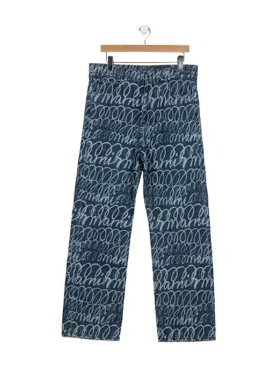 Pre-owned Marni Straight-leg Jeans W/ Tags In Blue