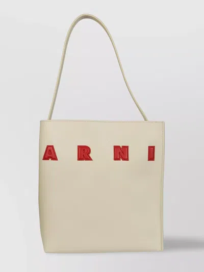 Marni Streamlined Single Strap Two-tone Tote