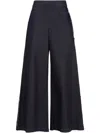 Marni Wide Leg Cotton Jeans With Raw Finish In Blue