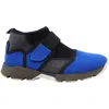 Marni Stretch Fabric Sock Velcro Sneakers In Blue Neoprene In Blue