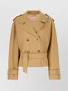 Marni Stretch Polyester Blend Trench Coat In Neutral
